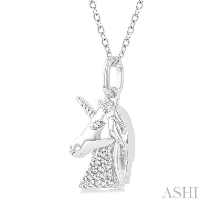 ASHI Unicorn Petite Diamond Fashion Pendant 648K9PPTSPDWG