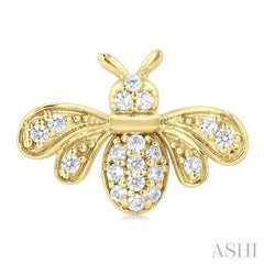 ASHI Bumble Bee Petite Diamond Fashion Earrings 648Q8PPTSERYG