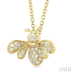 ASHI Bumble Bee Petite Diamond Fashion Pendant 648Q8PPTSPDYG
