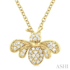 ASHI Bumble Bee Petite Diamond Fashion Pendant 648Q8PPTSPDYG