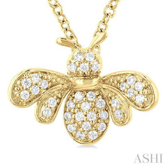 ASHI Bumble Bee Petite Diamond Fashion Pendant 648Q8PPTSPDYG
