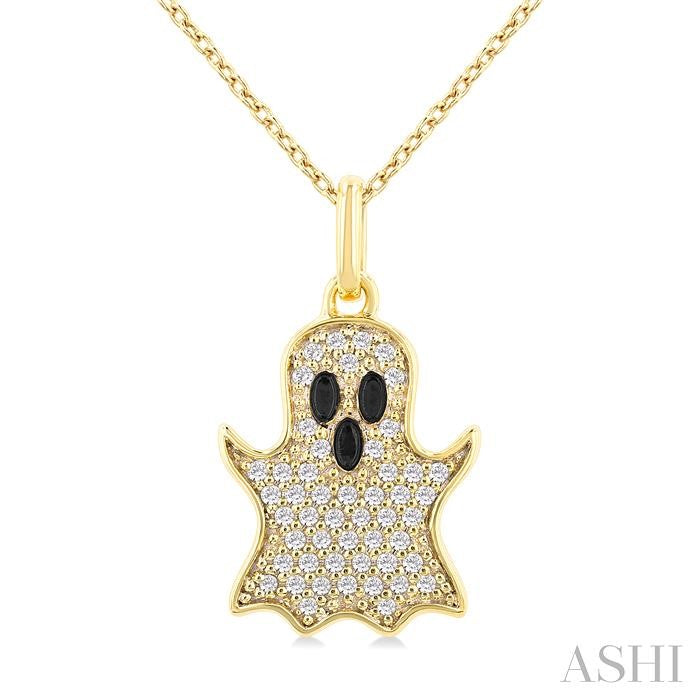 ASHI Ghost Petite Diamond Fashion Pendant 648U8PPTSPDYG