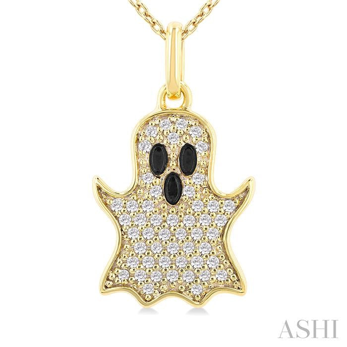 ASHI Ghost Petite Diamond Fashion Pendant 648U8PPTSPDYG