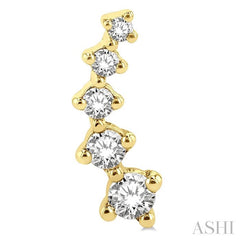 ASHI Petite Diamond Fashion Ear Climbers 649C6PPFGERYG