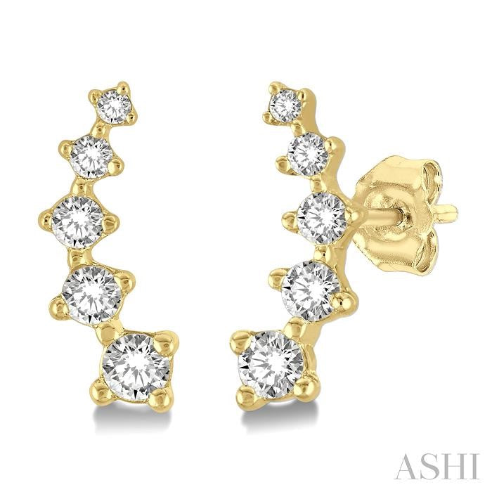 ASHI Petite Diamond Fashion Ear Climbers 649C8PPTSERYG