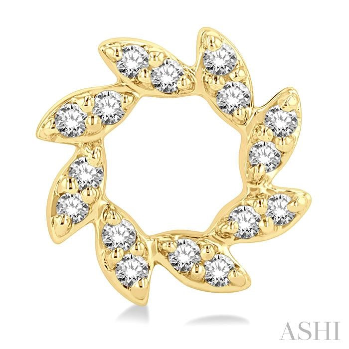 ASHI Flower Petite Diamond Fashion Earrings 649G8PPTSERYG