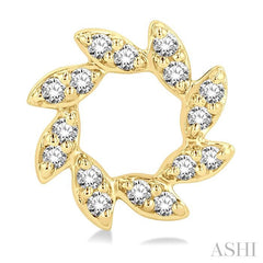 ASHI Flower Petite Diamond Fashion Earrings 649G8PPTSERYG