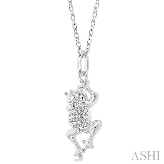 ASHI Frog Petite Diamond Fashion Pendant 649J8PPTSPDWG