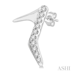 ASHI High Heel Petite Diamond Fashion Earrings 649M9PPTSERWG
