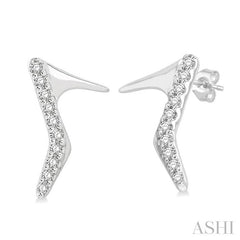 ASHI High Heel Petite Diamond Fashion Earrings 649M9PPTSERWG