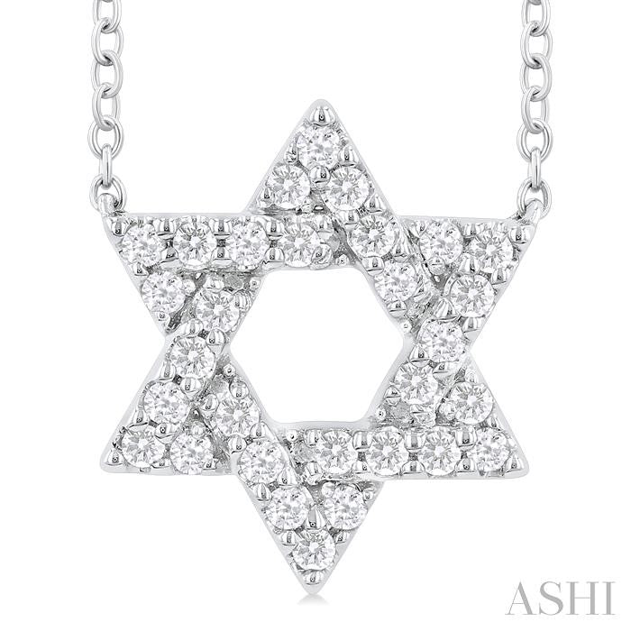 ASHI Star of David Diamond Fashion Pendant 649N6PPFGPDWG