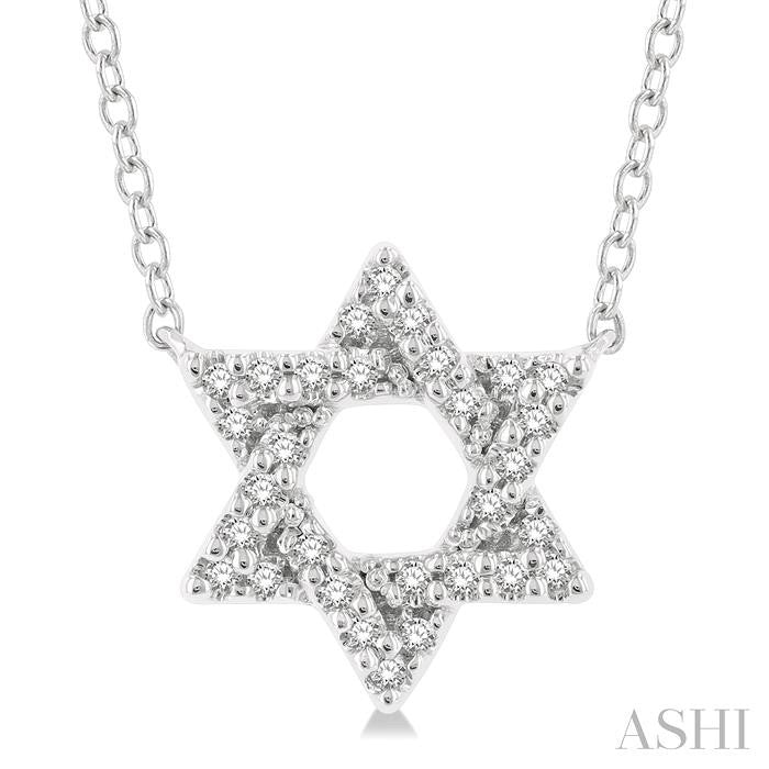 ASHI Star Of David Petite Diamond Fashion Pendant 649N8PPTSPDWG
