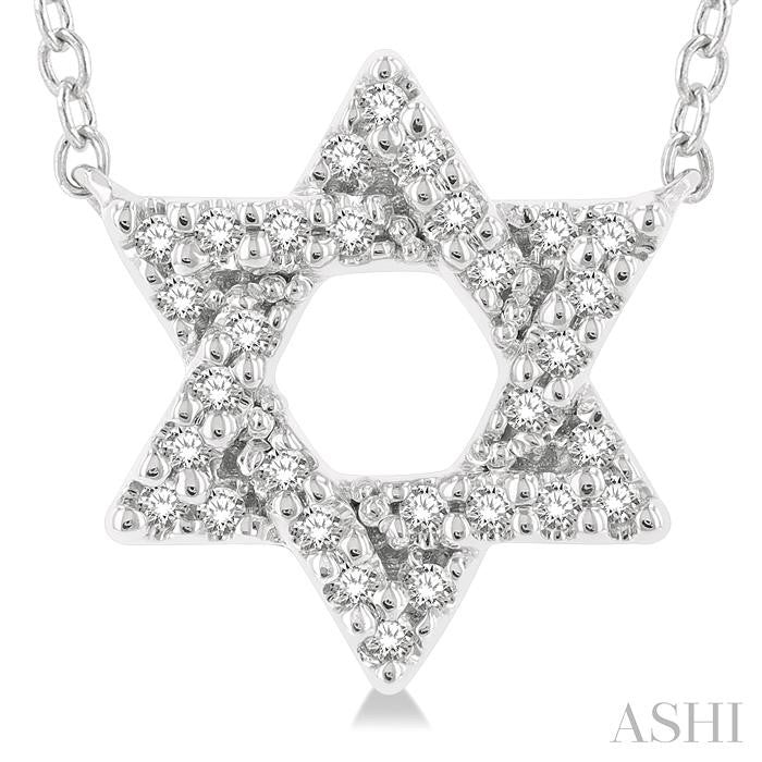 ASHI Star Of David Petite Diamond Fashion Pendant 649N8PPTSPDWG
