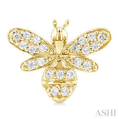 ASHI Bumble Bee Petite Diamond Fashion Earrings 649Q8PPTSERYG