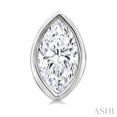 ASHI Marquise Shape Bezel Set Petite Diamond Fashion Earrings 649S7PPTGERWG-MQ