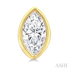 ASHI Marquise Shape Bezel Set Petite Diamond Fashion Earrings 649S7PPTGERYG-MQ