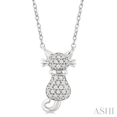 ASHI Cat Petite Diamond Fashion Pendant 649T8PPTSPDWG