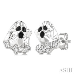 ASHI Ghost Petite Diamond Fashion Earrings 649U9PPTSERWG