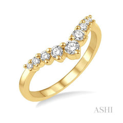 ASHI Chevron Diamond Fashion Ring 327E5PPFHYG