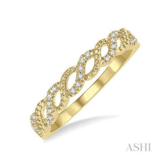 ASHI Stackable Bead Diamond Fashion Band 306A8PPFHYG