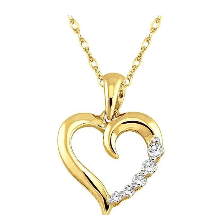 Parkplace Jewelers Heart Shape Journey Diamond Fashion Pendant 93669PPTXPDYG