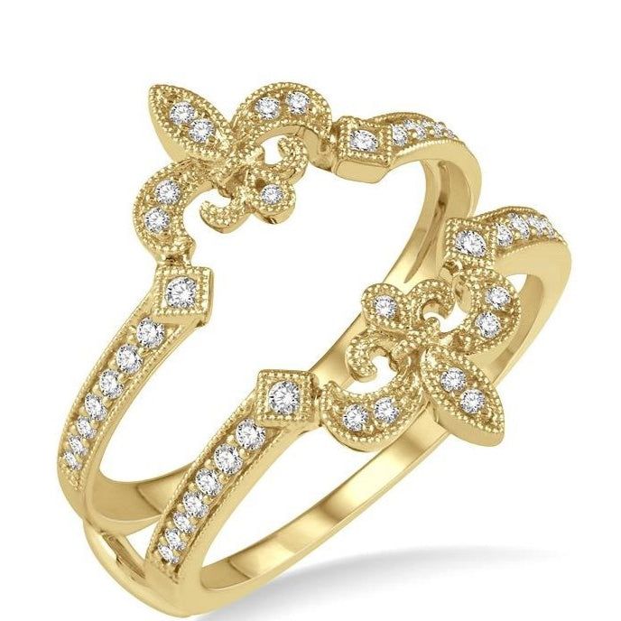 Parkplace Jewelers Fleur De Lis Diamond Insert Ring 29686PPFHYG