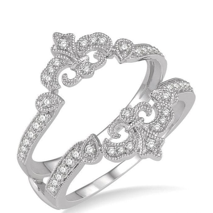 Parkplace Jewelers Fleur De Lis Diamond Insert Ring 29676PPFHWG