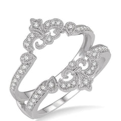 Parkplace Jewelers Fleur De Lis Diamond Insert Ring 29676PPFHWG