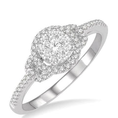 Parkplace Jewelers Round Shape Halo Lovebright Diamond Engagement Ring 19485PPFVWG-LE