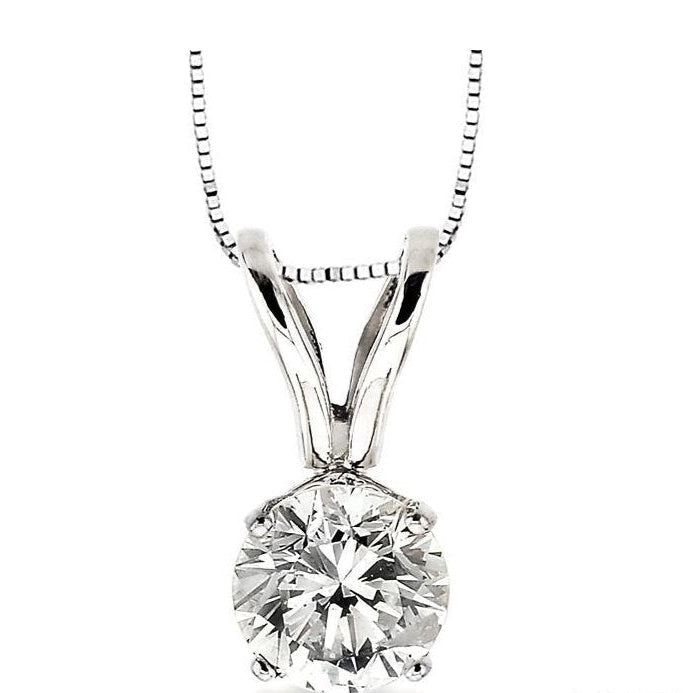 Parkplace Jewelers Round Shape Diamond Solitaire Pendant 90173PPFGPDWG