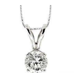 Parkplace Jewelers Round Shape Diamond Solitaire Pendant 90173PPFGPDWG