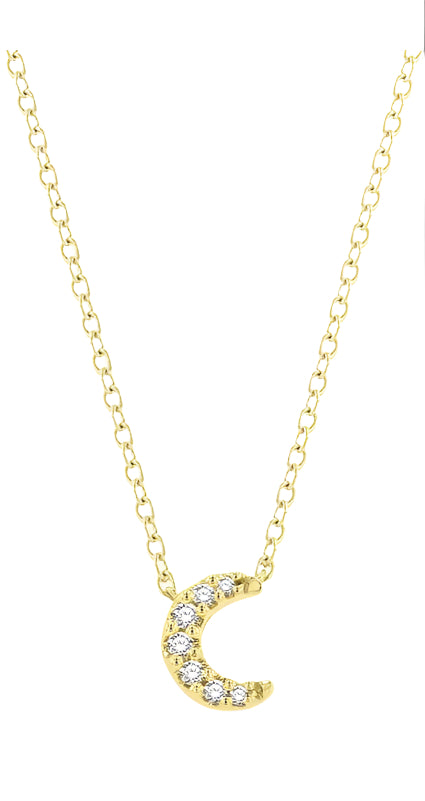 Parkplace Jewelers Crescent Petite Diamond Fashion Pendant 642A9PPTSPDYG