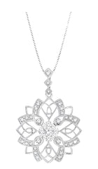 Parkplace Jewelers Lovebright Floral Lattice Diamond Pendant 924B3PPFGPDWG
