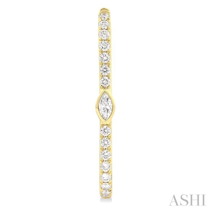 ASHI Marquise Shape Diamond Fashion Hoop Earrings 660U5PPFGERYG-MQ