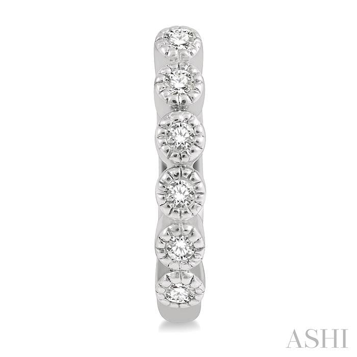 ASHI Petite Diamond Huggie Fashion Earrings 660V8PPTSERWG