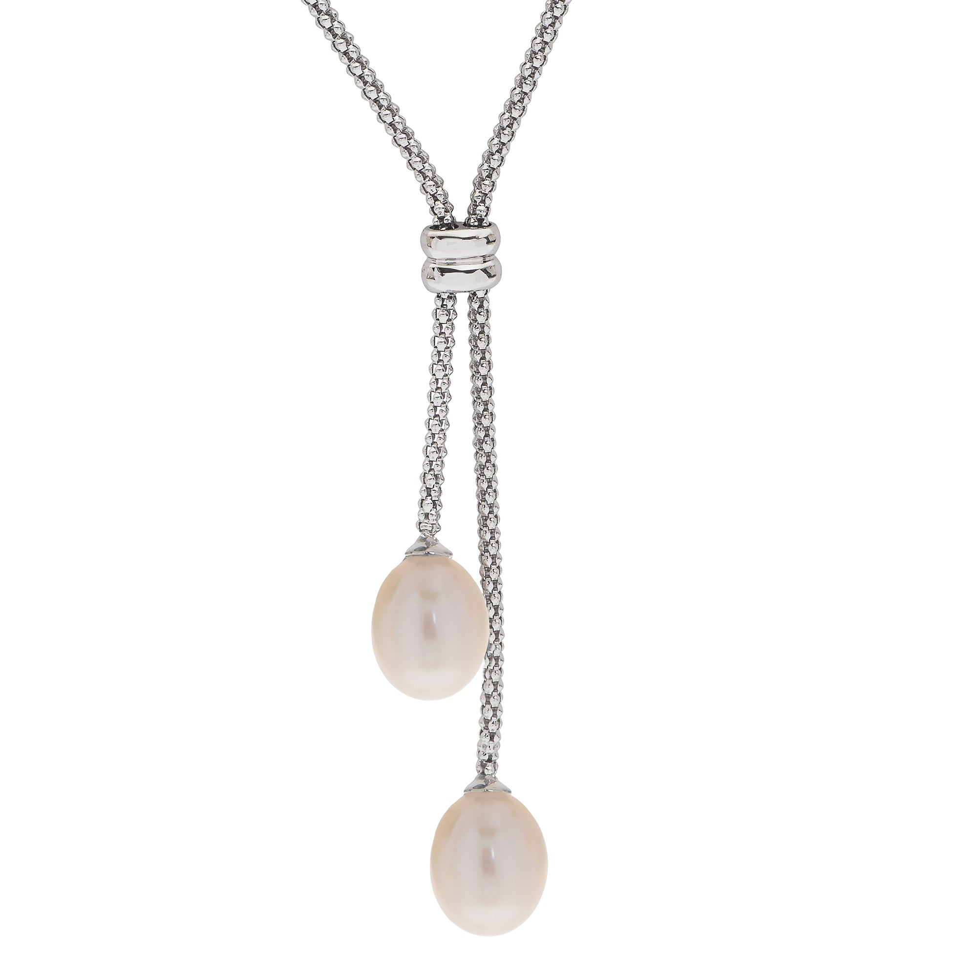 Parkplace Pearls Sterling Silver Freshwater Pearl Necklace 661133