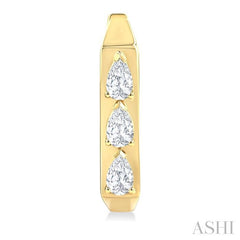 ASHI Pear Shape Diamond Hoop Earrings 661U3PPFGERYG