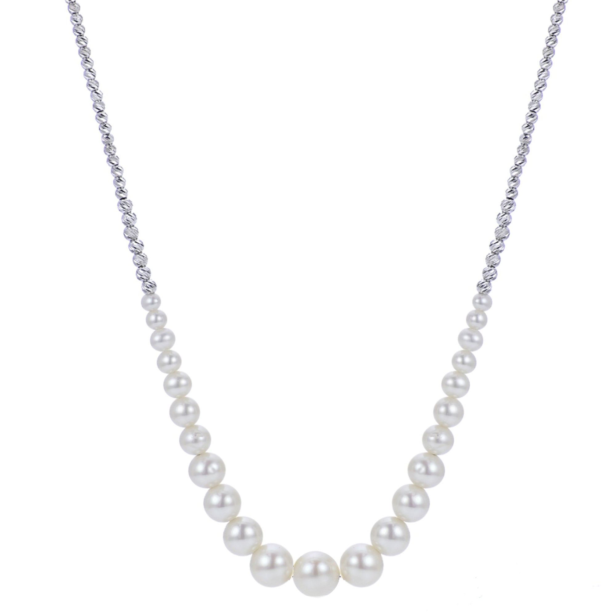 Parkplace Pearls Freshwater Pearl Brilliance Bead Graduated Necklace 662294/FW