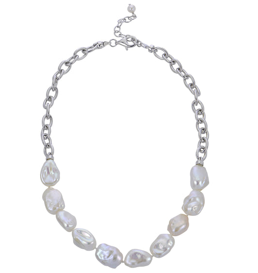 Parkplace Pearls Sterling Silver  Necklace 662314