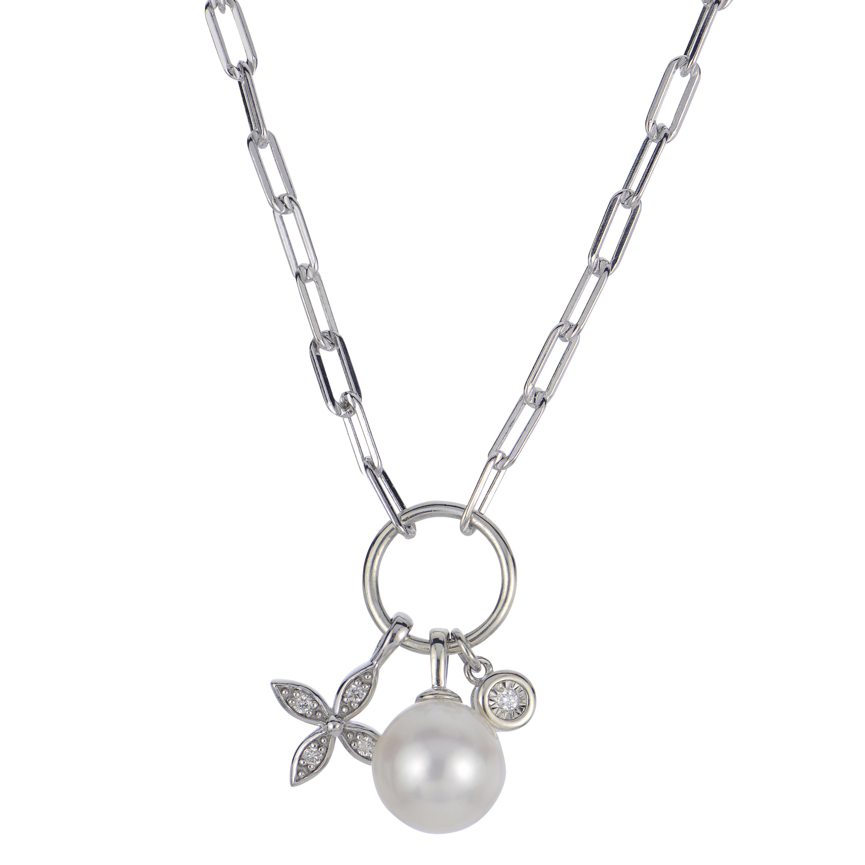 Parkplace Pearls Sterling Silver Freshwater Pearl Necklace 662436/FWAA