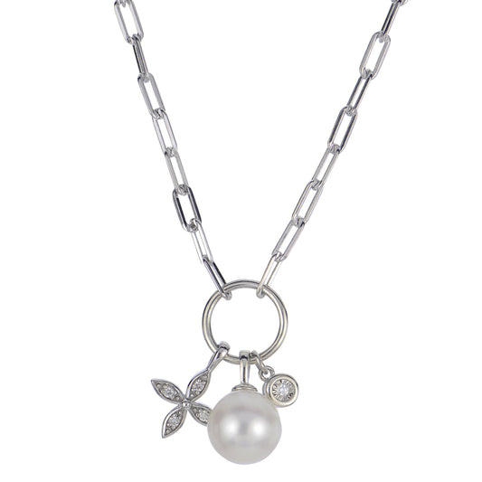 Parkplace Pearls Sterling Silver Freshwater Pearl Necklace 662436/FWAA