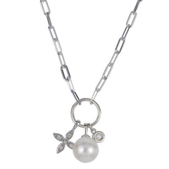 Parkplace Pearls Sterling Silver Freshwater Pearl Necklace 662436/FWAA