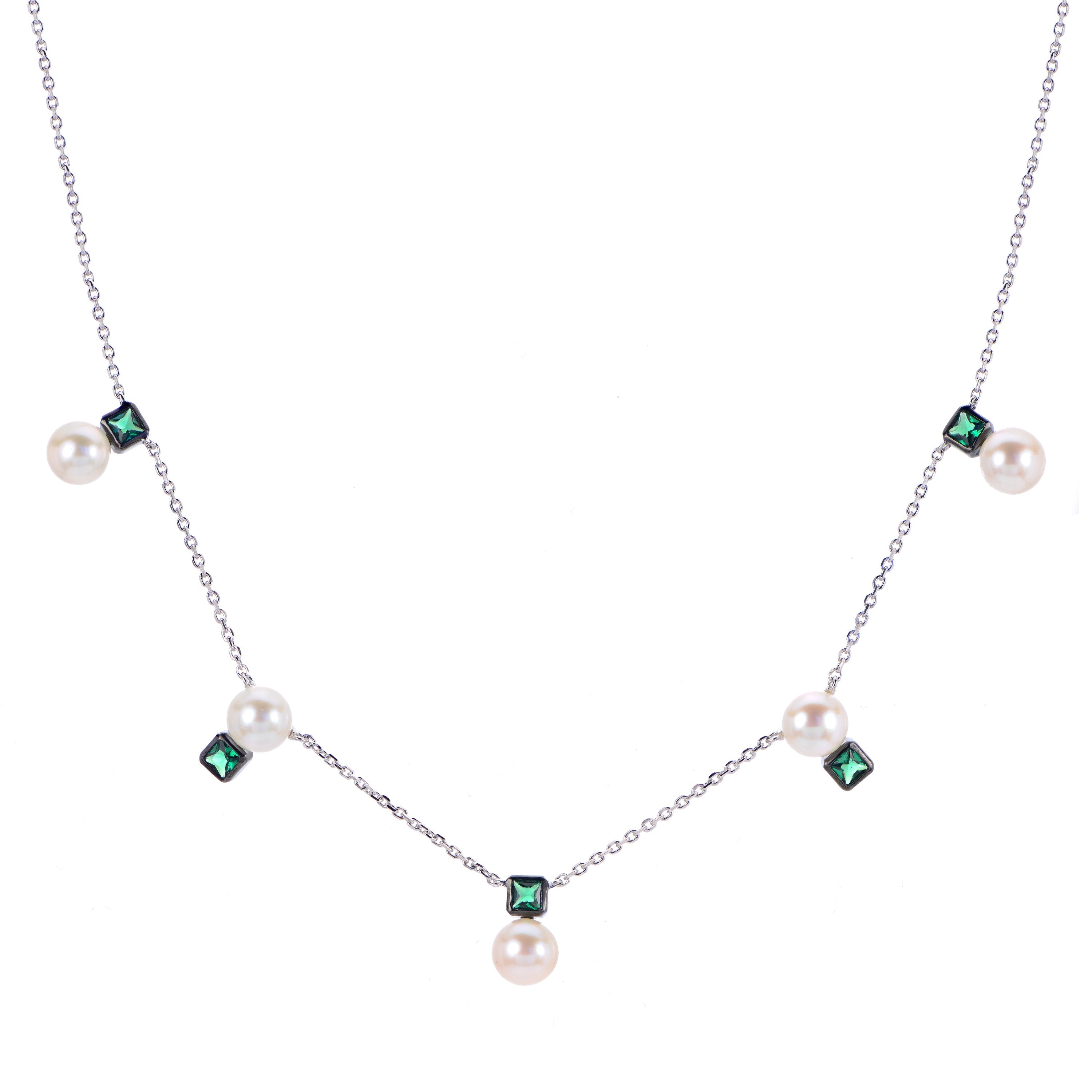 Parkplace Pearls Sterling Silver Freshwater Pearl Necklace 662617/FWAA