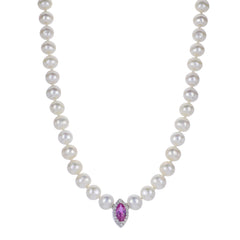 Parkplace Pearls Sterling Silver Freshwater Pearl Necklace 662944/CPS