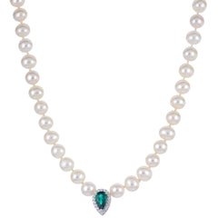 Parkplace Pearls Sterling Silver Freshwater Pearl Necklace 662944/LCE