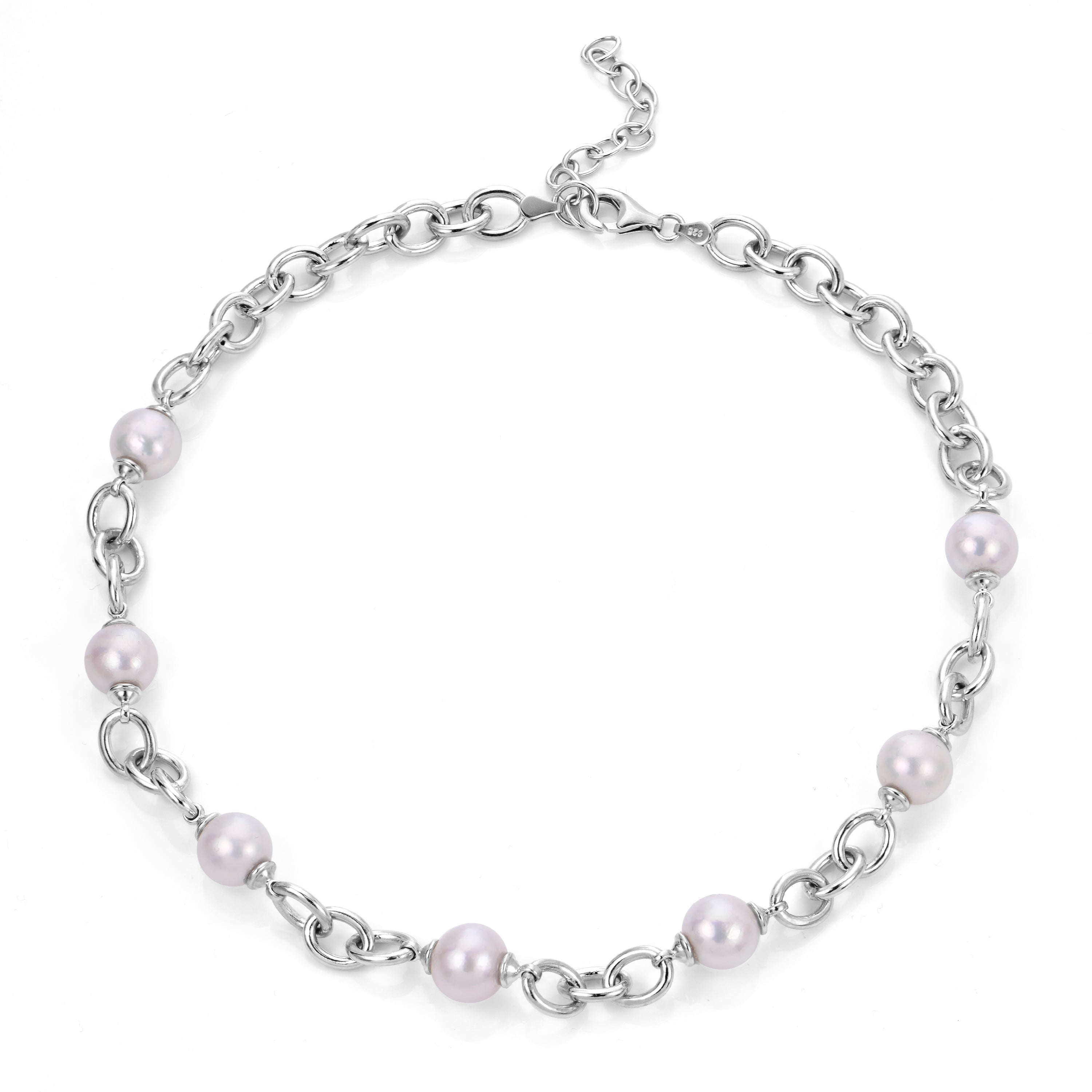 Parkplace Pearls Sterling Silver Freshwater Pearl Necklace 663451