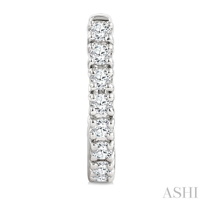 ASHI Petite Diamond Half Hoop Earrings 663X6PPTGERWG