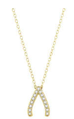 Parkplace Jewelers Wishbone Petite Diamond Fashion Pendant 641B8PPTSPDYG