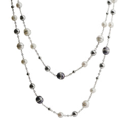 Parkplace Pearls Sterling Silver Freshwater Pearl Necklace 664674/48