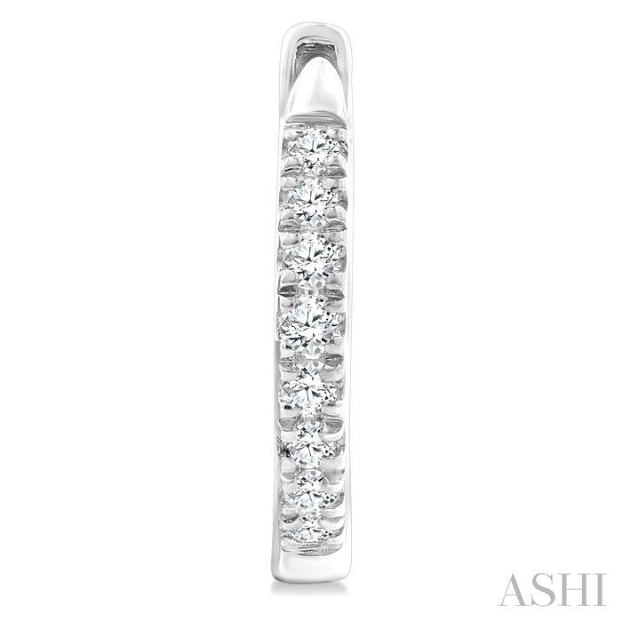 ASHI Petite Diamond Huggie Fashion Earrings 664V6PPTGERWG